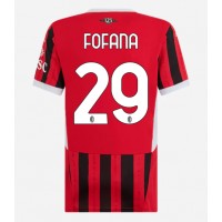 Koszulka piłkarska AC Milan Youssouf Fofana #29 Strój Domowy dla kobiety 2024-25 tanio Krótki Rękaw